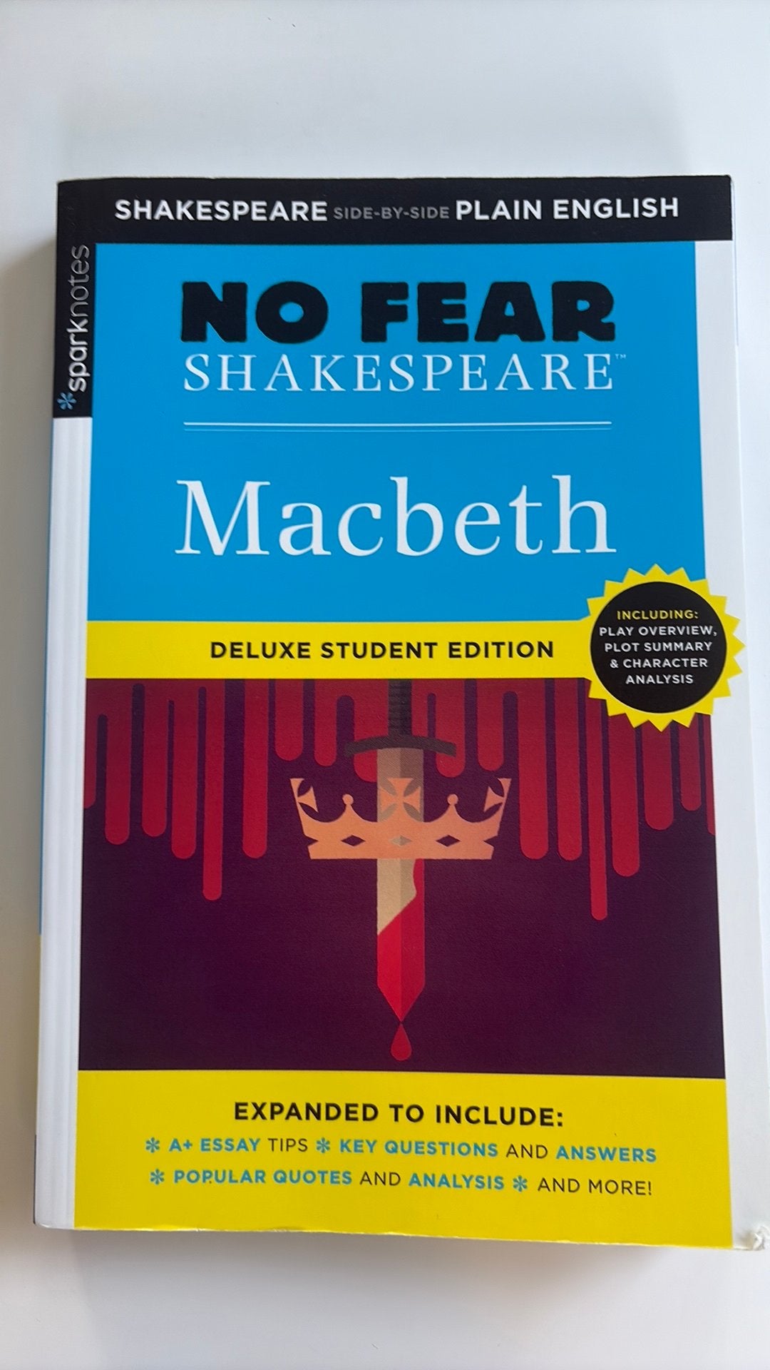 Spark notes samenvatting No Fear Shakespeare Macbeth, Ophalen of Verzenden, Alpha, Zo goed als nieuw, Overige niveaus