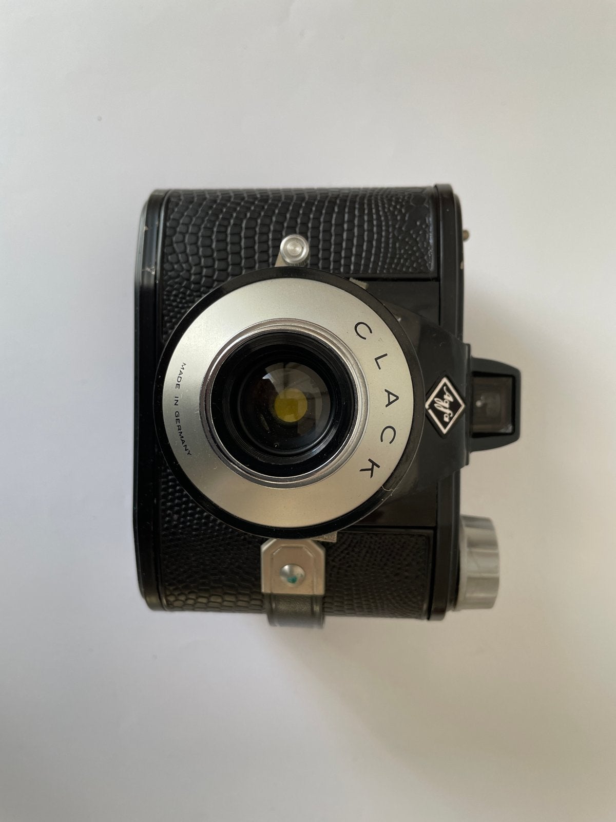 Vintage Agfa Clack 120 camera met tas en flitser, Gebruikt, Compact, Ophalen of Verzenden, Overige Merken