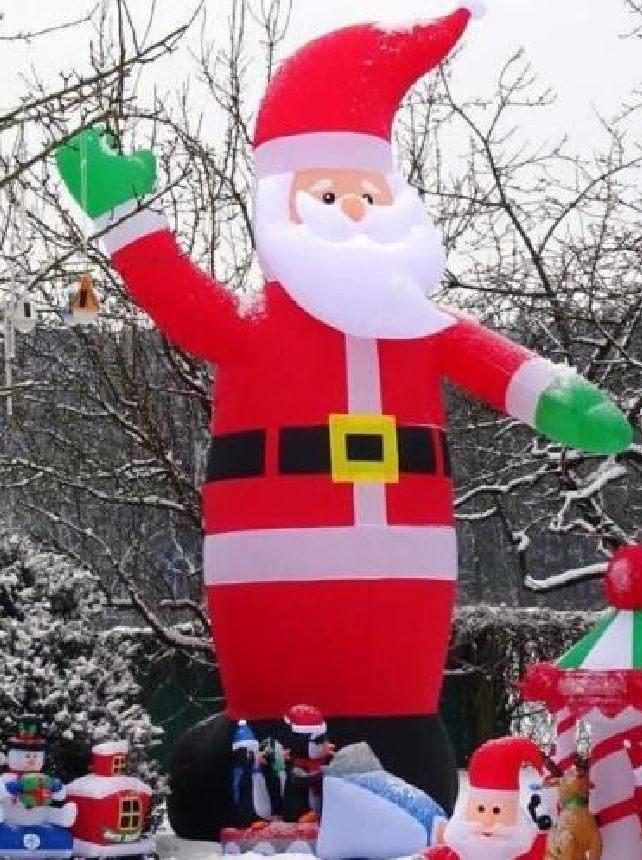 Enorme Opblaasbare Kerstman & Ledverlichting & Blazer 600cm, Diversen, Kerst, Ophalen of Verzenden, Nieuw