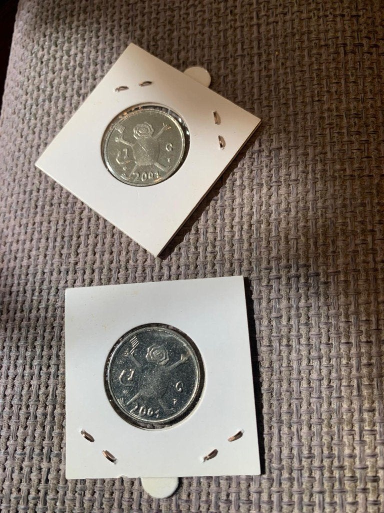 2 Loekie guldens 2001 , Ophalen of Verzenden, Vóór koninkrijk, 1 gulden
