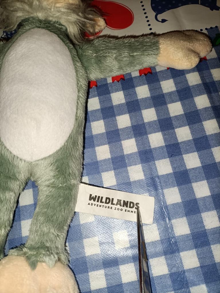 Wildlands Adventure Zoo Emmen aap knuffel 27 cm groot, Ophalen of Verzenden, Zo goed als nieuw, Overige typen