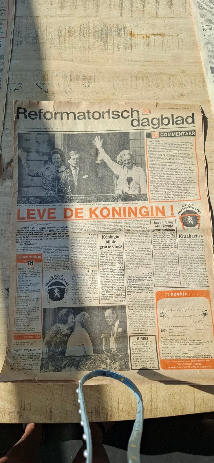 Reformatorisch dagblad van 30 april en 1 en 2 mei 1980, Ophalen of Verzenden, 1980 tot heden, Nederland, Krant