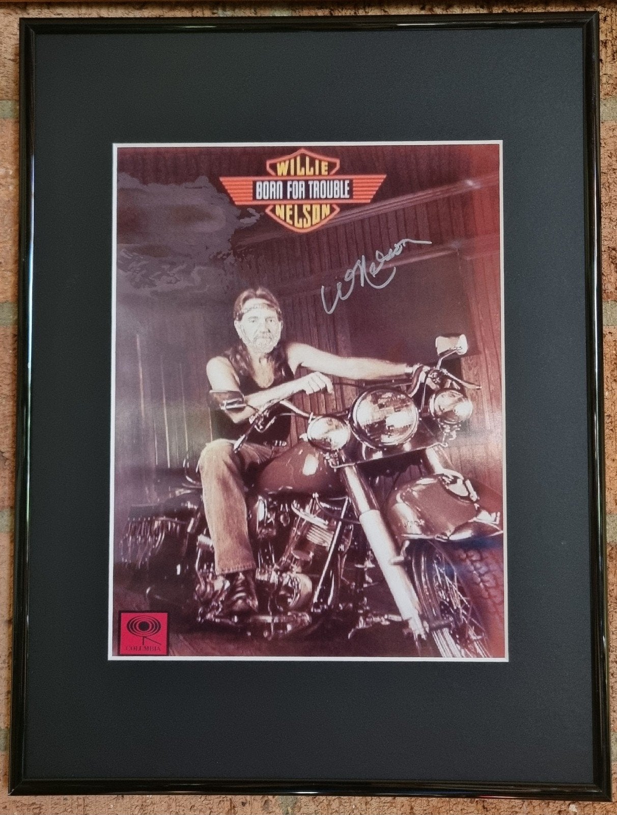 Willie Nelson gesigneerde foto, Ophalen of Verzenden, Zo goed als nieuw, Foto of Kaart, Gesigneerd