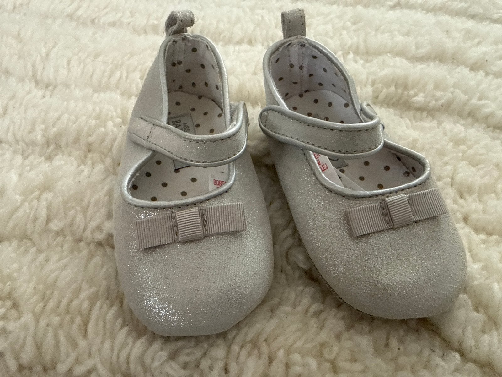 M&S Baby Glitter Schoentjes Maat 12/18 maanden, Ophalen, Zo goed als nieuw, Meisje, Schoentjes