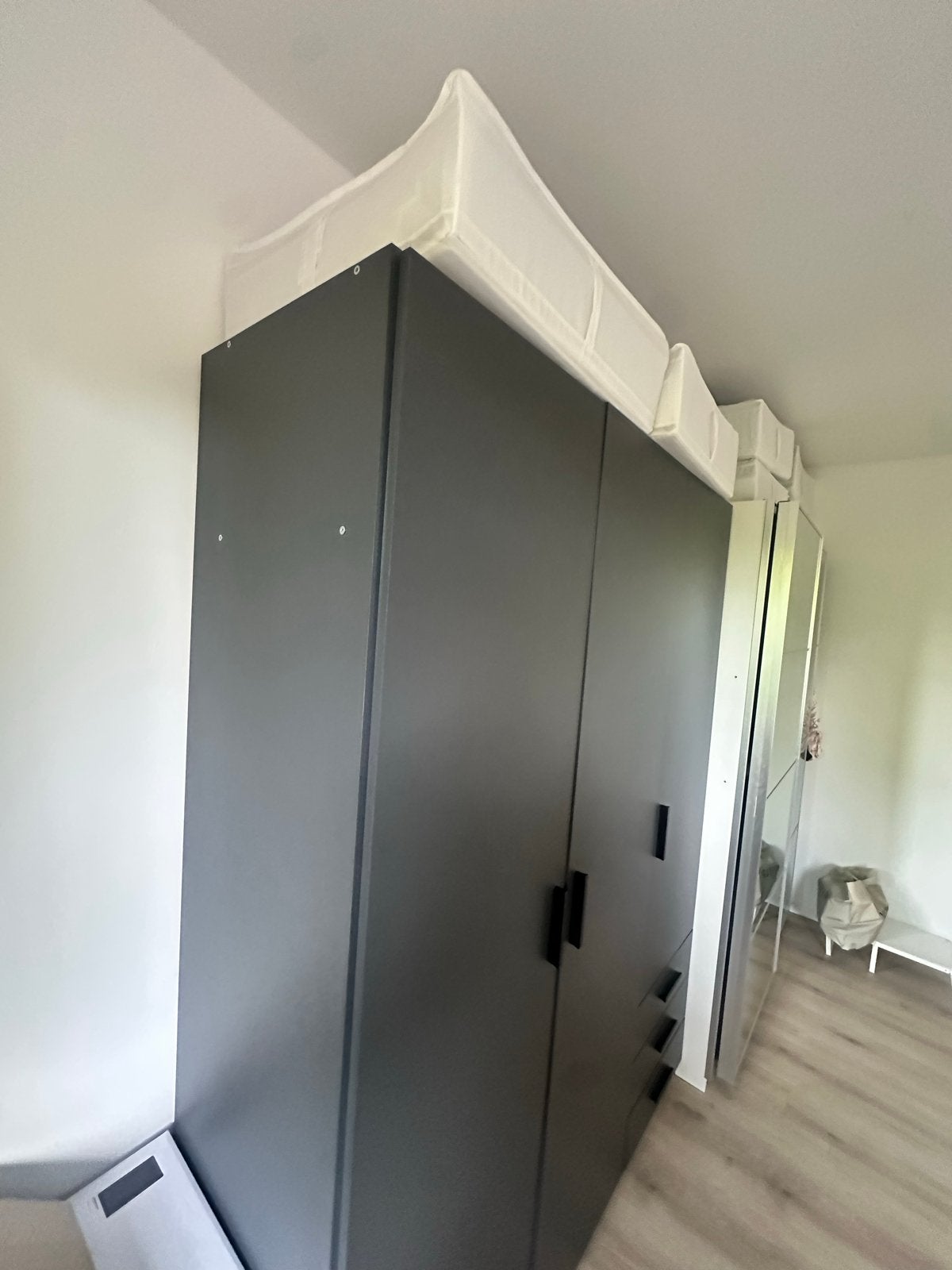 Grote kledingkast met hang- en legruimte, en lades, Gebruikt, 200 cm of meer, 150 tot 200 cm, Ophalen of Verzenden