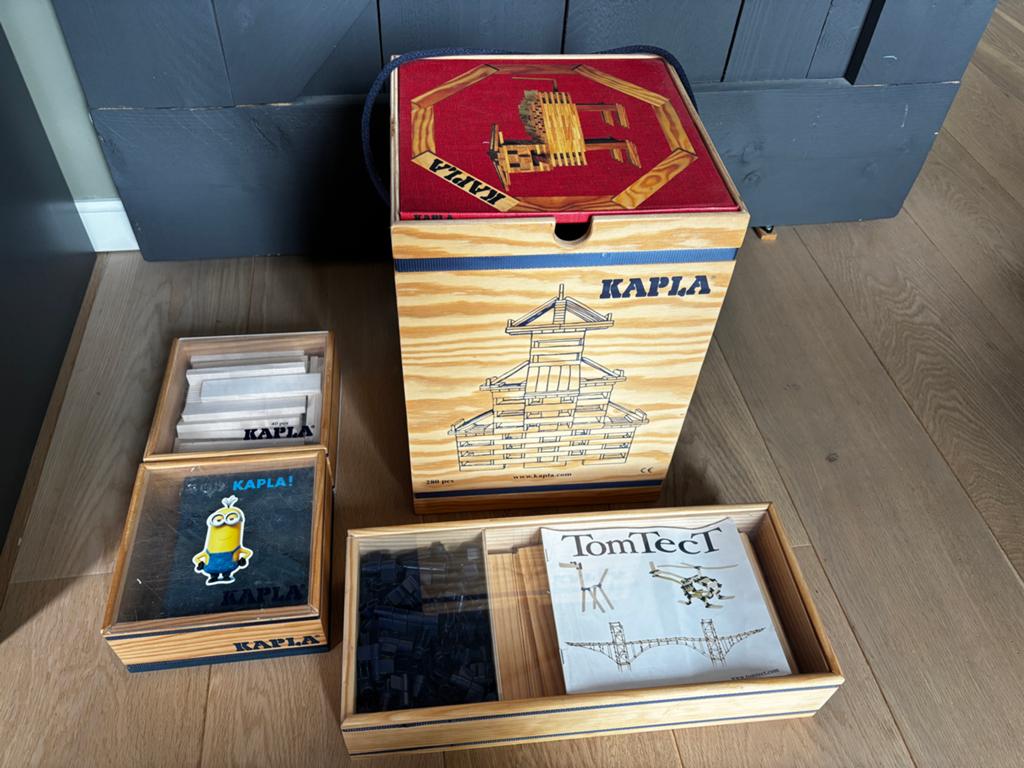 Kapla 280 stuks en extra sets Kapla en TomTect, Ophalen, Gebruikt, Overige merken