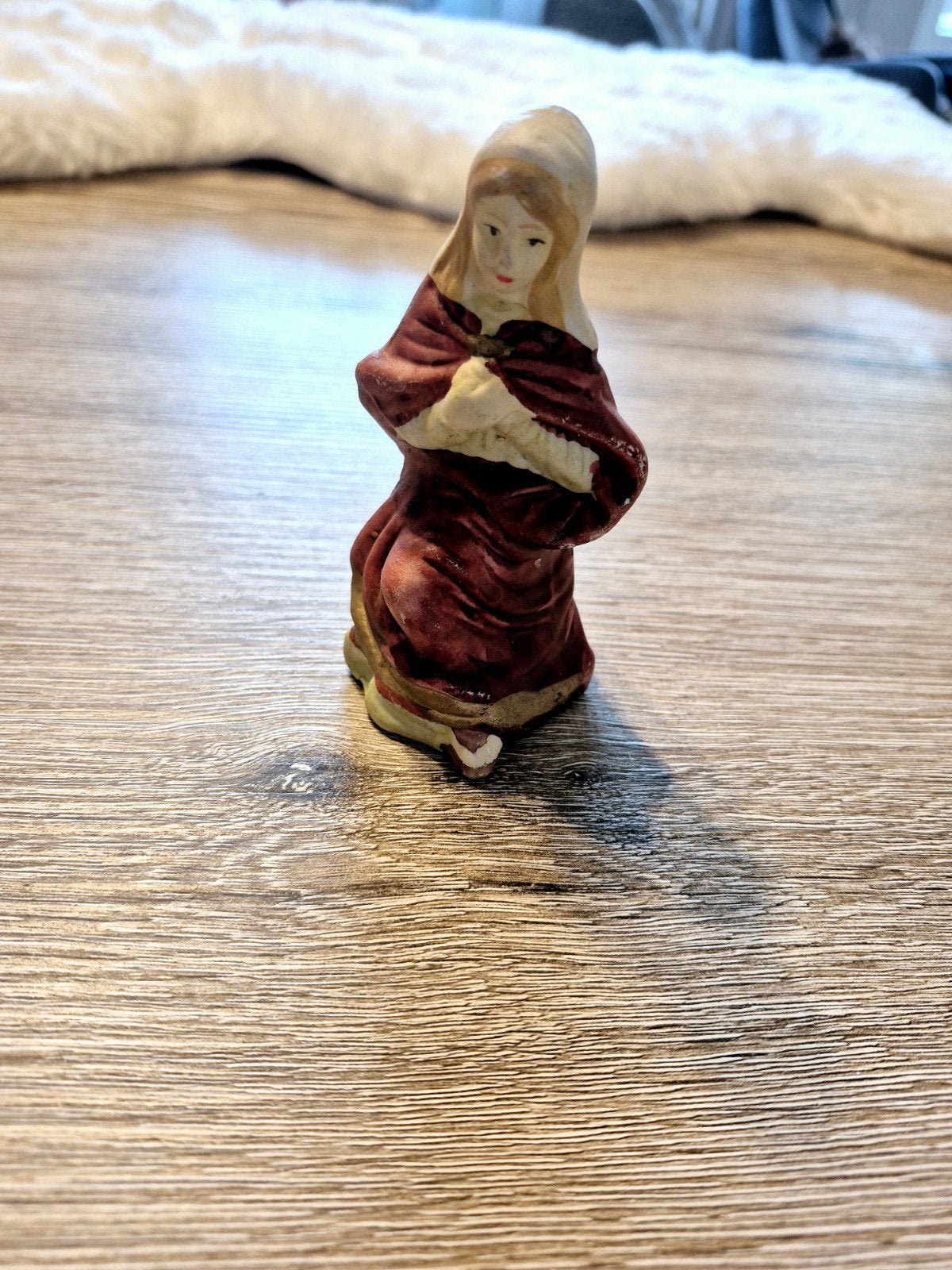 Vintage Maria beeldje - Kerststal figuur, Ophalen of Verzenden
