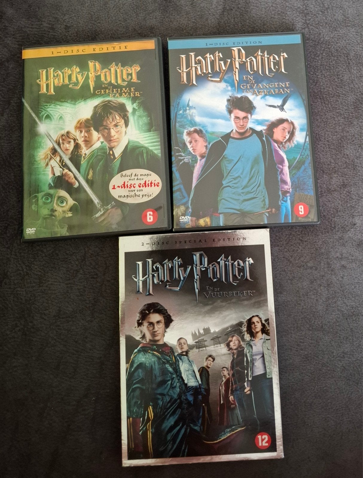 Dvds Harry Potter 3 films, Vanaf 12 jaar, Ophalen of Verzenden, Zo goed als nieuw, Science Fiction en Fantasy