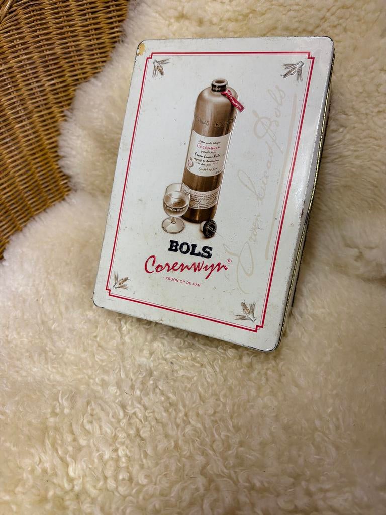 Vintage Bols Corenwijn Blik - Decoratief Verzamelobject, Verzamelen, Ophalen of Verzenden, Zo goed als nieuw, Overige, Overige merken