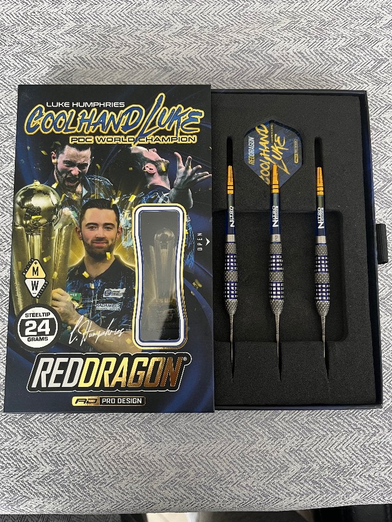 Luke Humphries TX2 24 gram, Sport en Fitness, Darts, Ophalen, Gebruikt, Pijlen