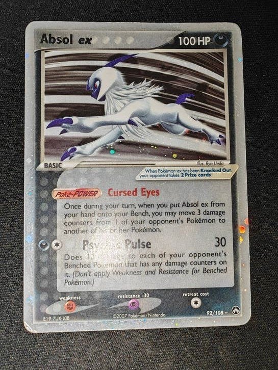 Absol ex 92/108 Holo Rare EX Power Keepers Pokémon Kaart, Ophalen, Gebruikt, Losse kaart, Foil