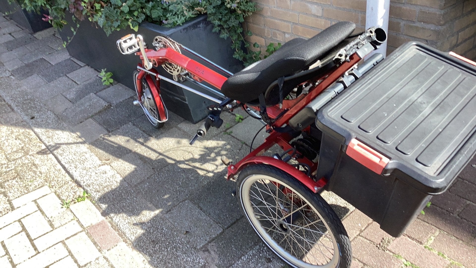USVA comfort e-trike. Ligfiets met onderstuur , opknapper, Ophalen, Gebruikt, Schijfrem, USVA