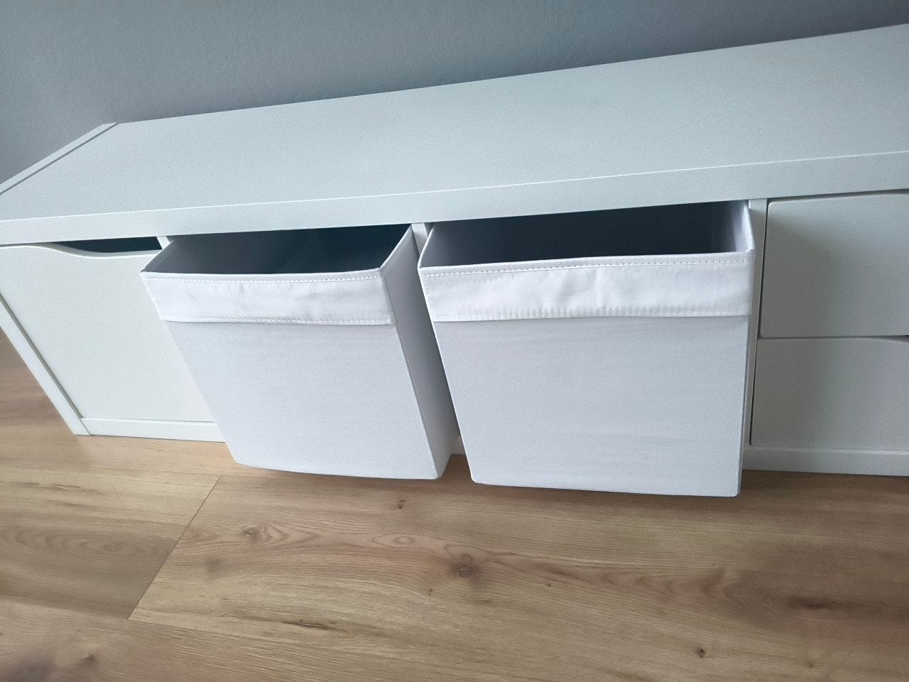 IKEA Kallax Kast met Lades en Opbergboxen, Ophalen