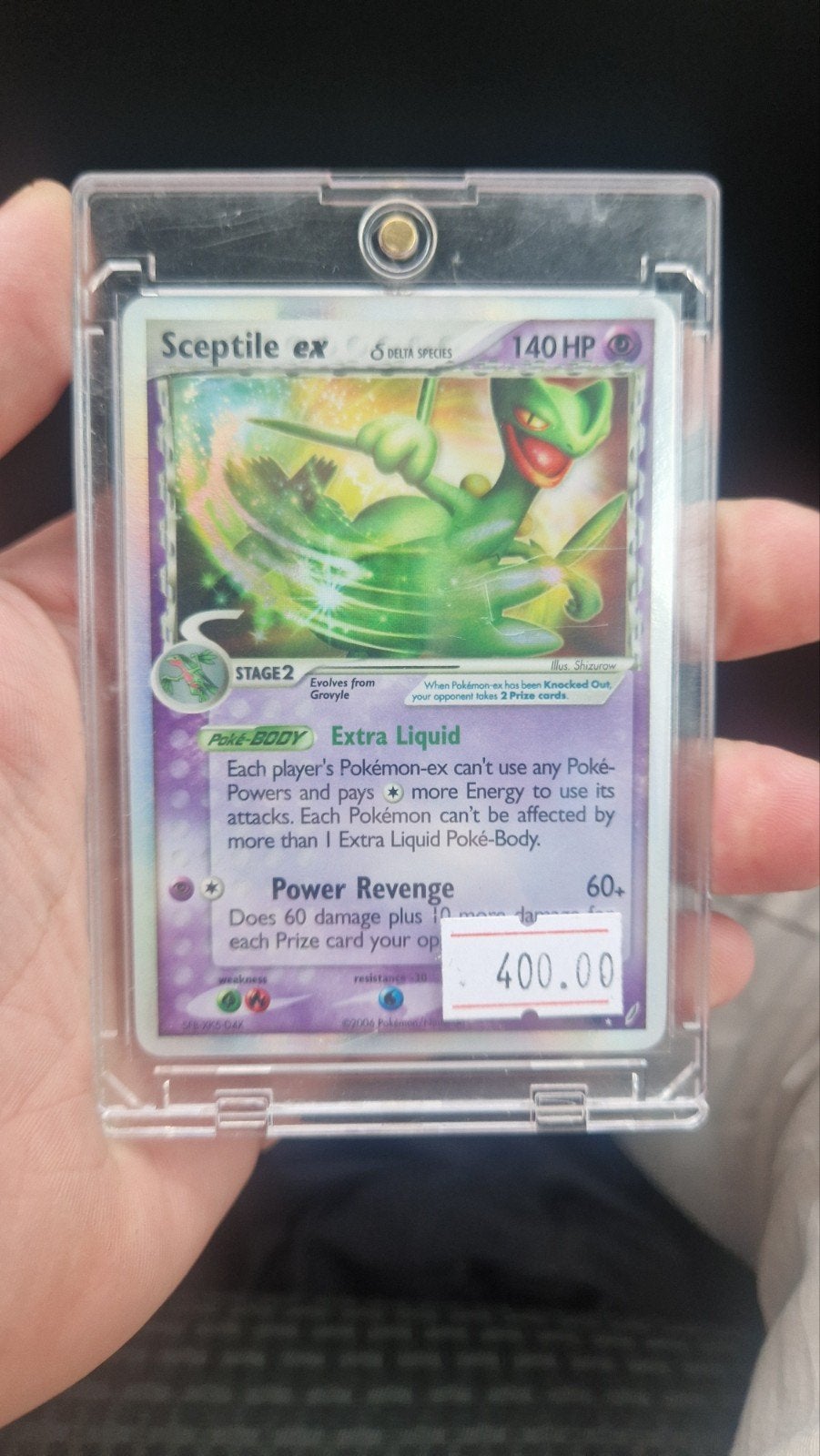 Sceptile ex Delta Species 96/100 Pokémon Kaart, Ophalen of Verzenden, Gebruikt, Losse kaart, Foil