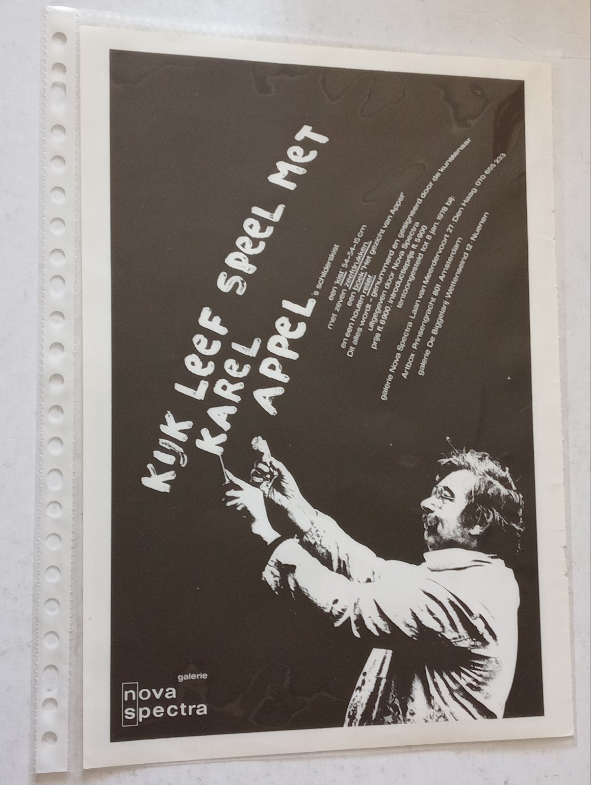 Kijk Keef Speel met Karel Appel advertentie affiche 1978, Ophalen of Verzenden, 1960 tot 1980, Knipsel(s)
