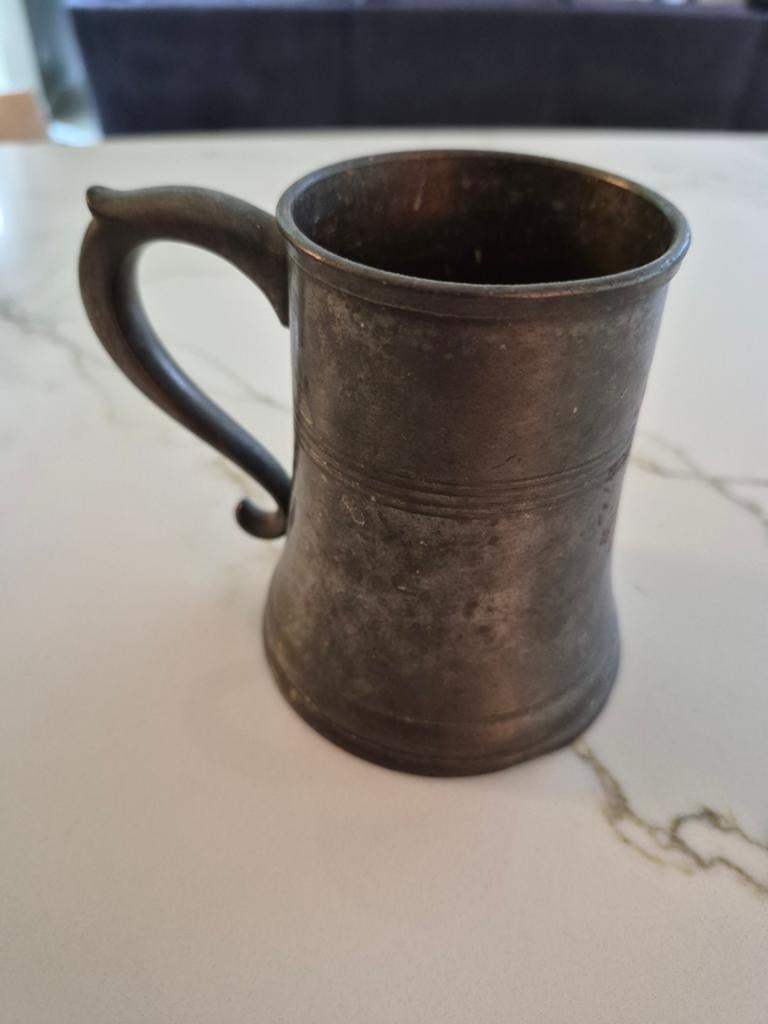 Vintage Tinnen Bierpul - Royal Holland Pewter (KMD Tiel) - G, Antiek en Kunst, Antiek | Tin, Ophalen of Verzenden