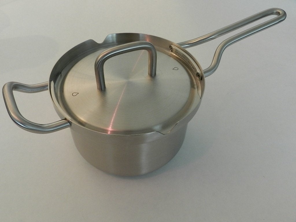 BK Q-linair Master steelpan 16 cm. met deksel. Nieuw., BK, Nieuw, Ophalen of Verzenden, Kookpan