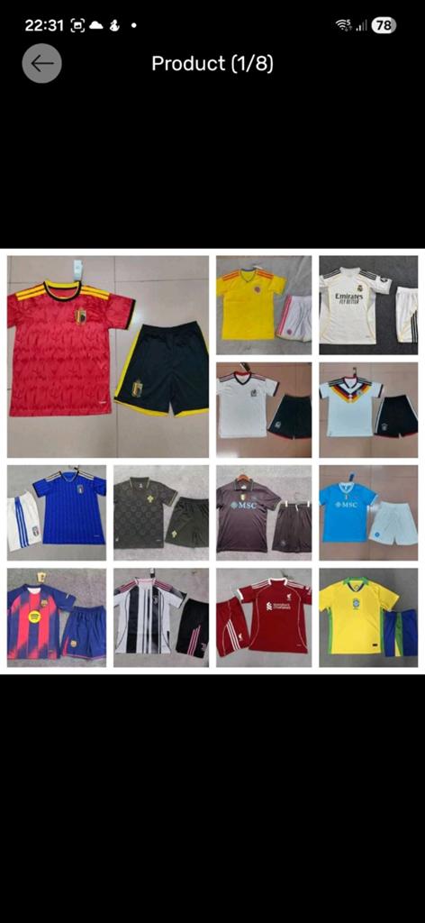 Gezocht: voetbalsetjes groothandel /voetbalshirts, Maat XS of kleiner, Ophalen of Verzenden, Shirt
