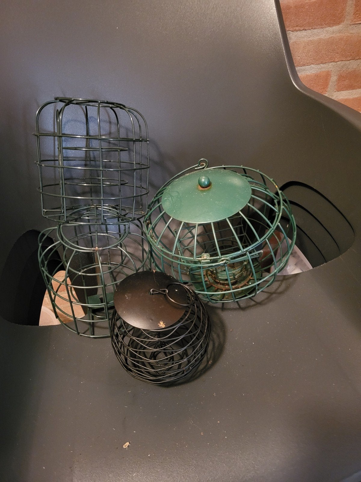 Buiten vogelsvoer houders ., Ophalen of Verzenden, Gebruikt