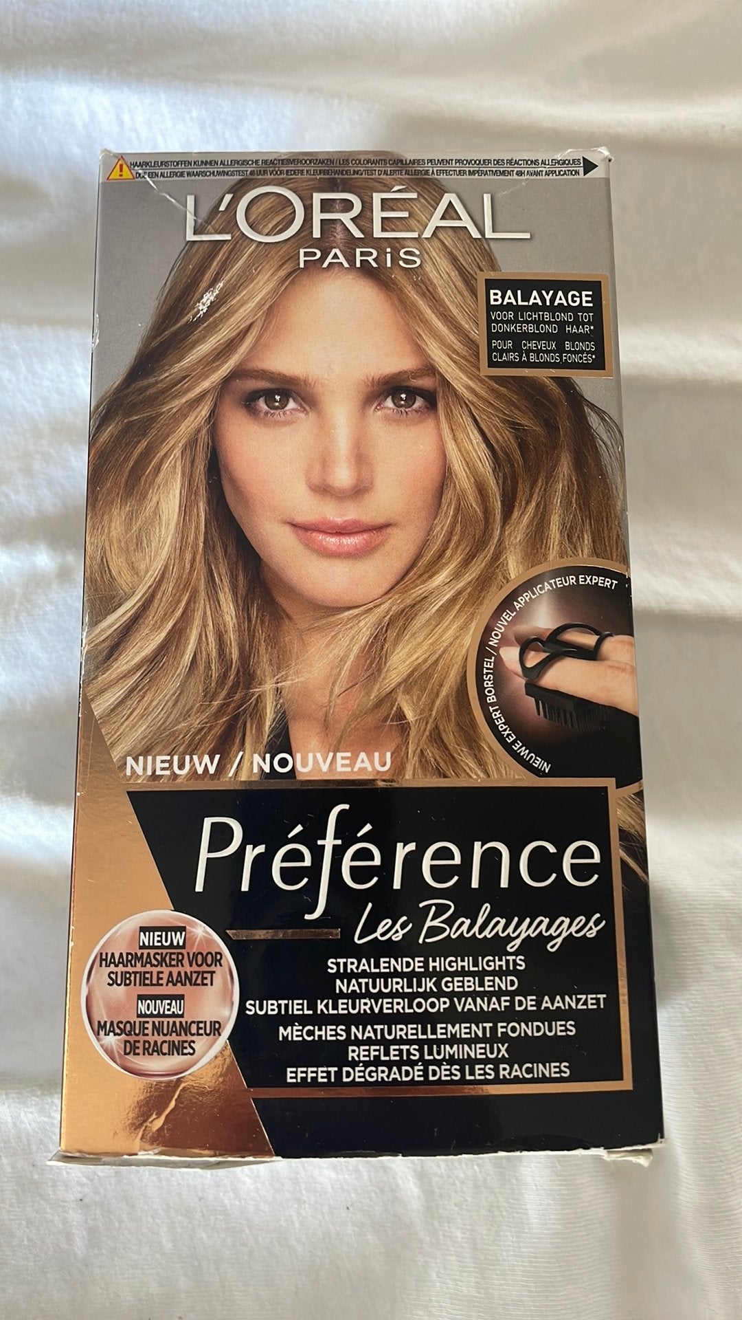 LOREAL HIGHLIGHTS VOOR LICHT/DONKER BLOND HAAR, Ophalen of Verzenden, Zo goed als nieuw, Pruik of Haarverlenging