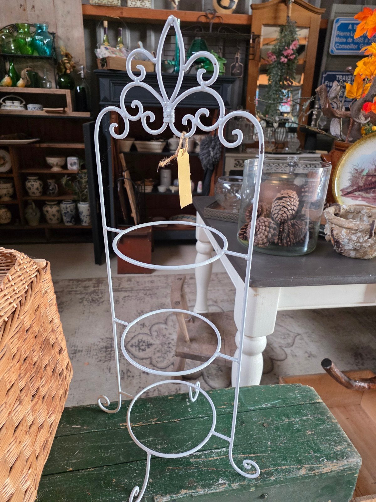 brocante metalen etagere, Ophalen of Verzenden