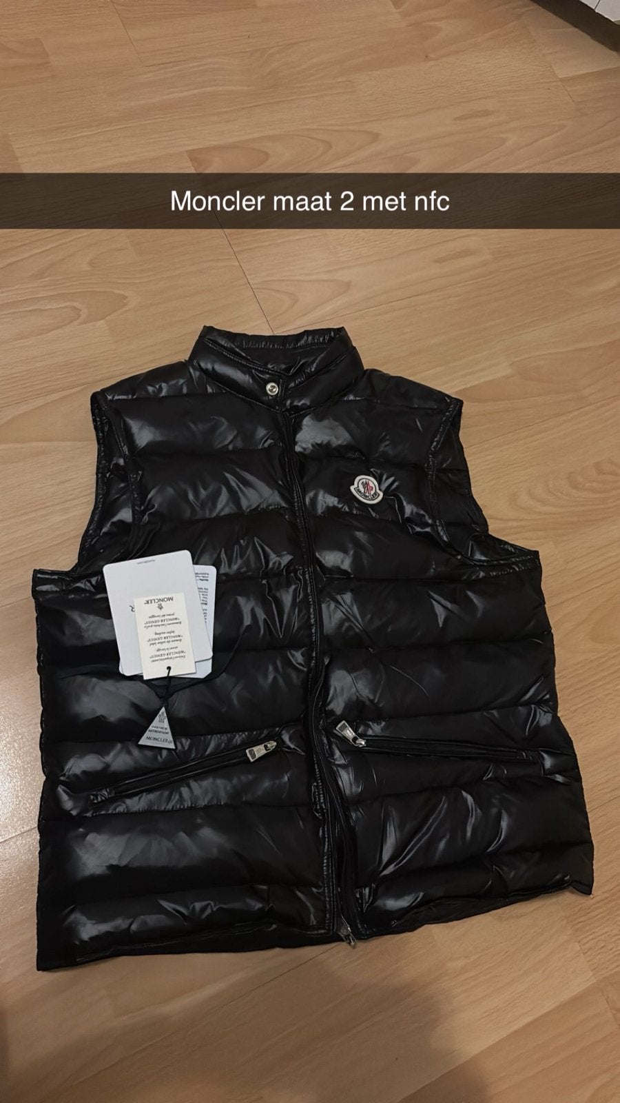 Moncler bodywarmer maat S, nieuw en ongedragen, Ophalen of Verzenden, Nieuw, Maat 46 (S) of kleiner, Zwart