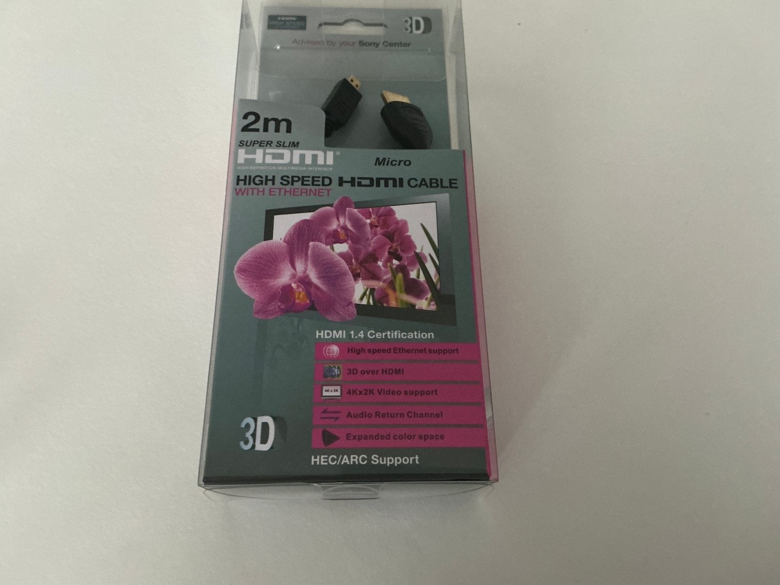BellConn HDMI micro to HDMI High speed with Ethernet 2M, Ophalen of Verzenden, Zo goed als nieuw, Minder dan 2 meter, NA