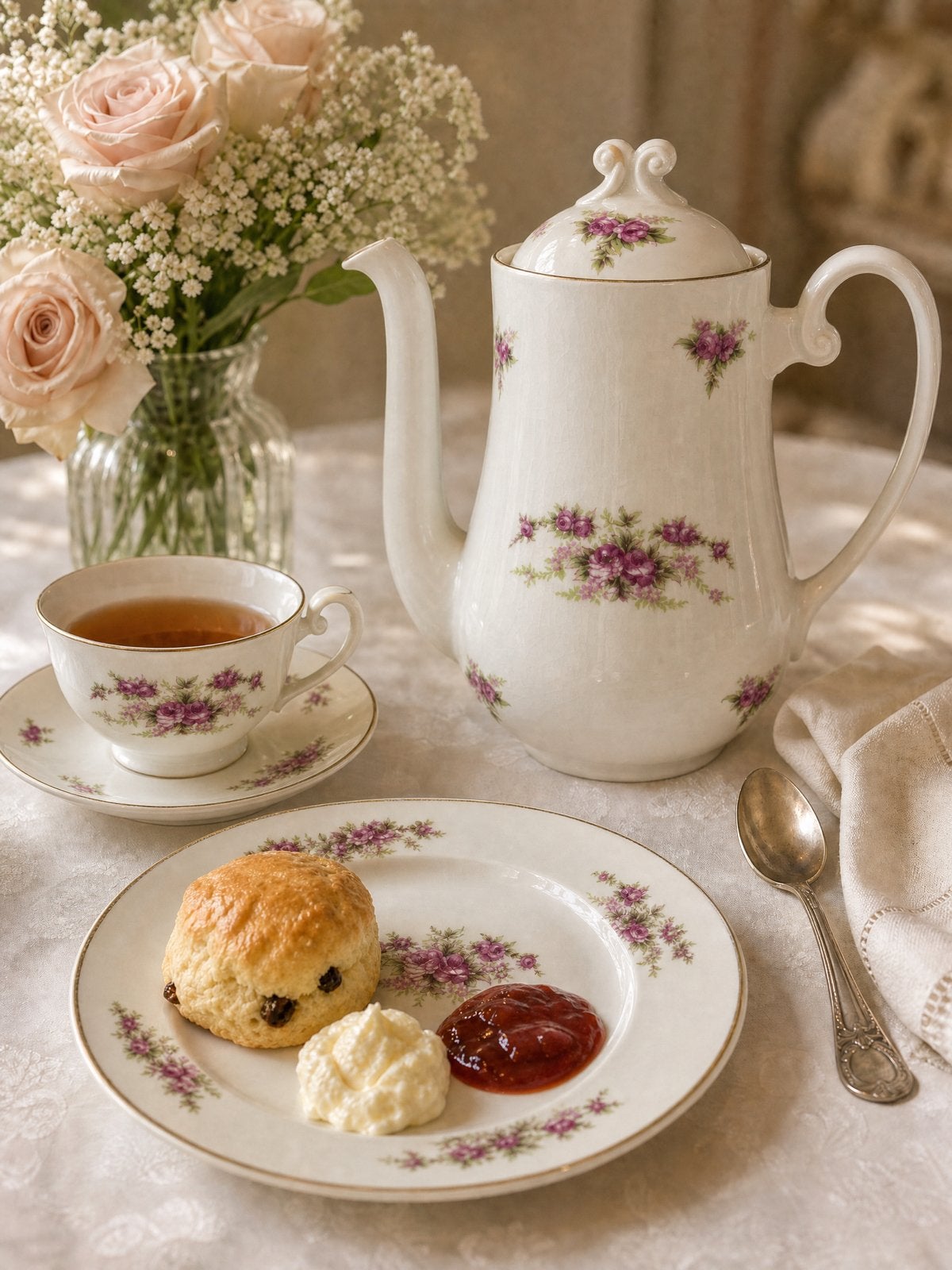Te huur: Vintage high tea servies huren voor 6 personen, Ophalen, Overige