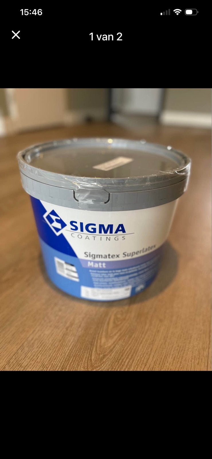 Sigma Sigmatex Superlatex Matt RAL 9002 Grijswit, Doe-het-zelf en Verbouw, Verf, Beits en Lak, Ophalen, Nieuw, Verf, 10 tot 15 liter