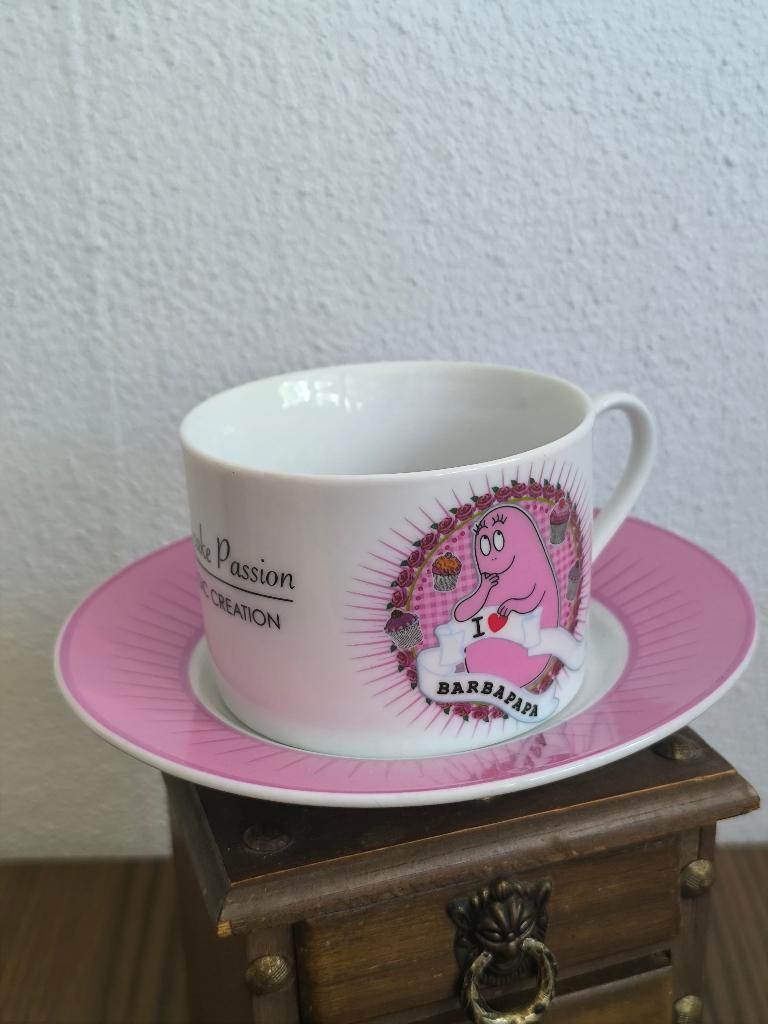 Barbapapa koffiekopje met schotel, nieuw, Huis en Inrichting, Overige materialen, Nieuw, Ophalen of Verzenden, Overige stijlen