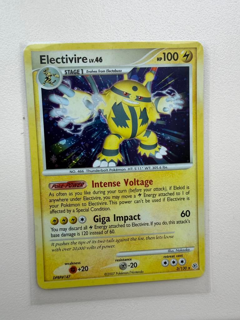 Electivire pokemon kaart, Ophalen of Verzenden, Zo goed als nieuw