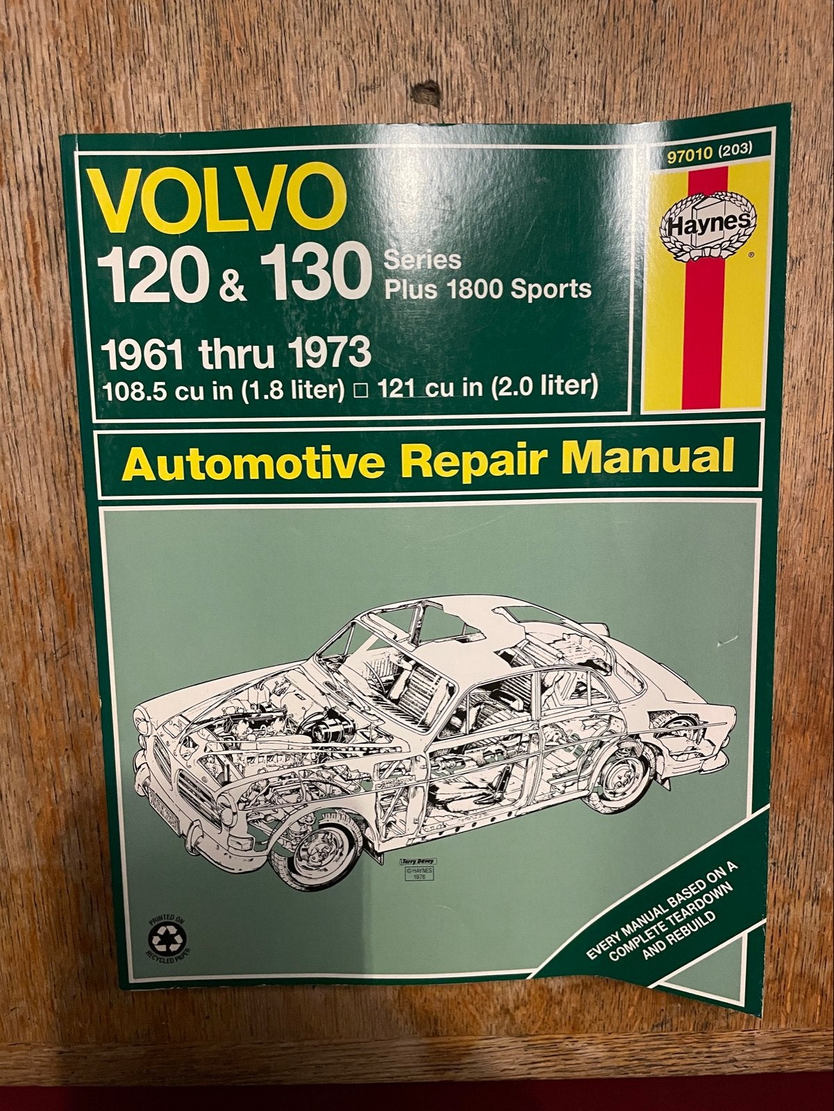 Haynes Volvo 120 & 130 Series Plus 1800 Sports, Ophalen of Verzenden, Zo goed als nieuw, Volvo