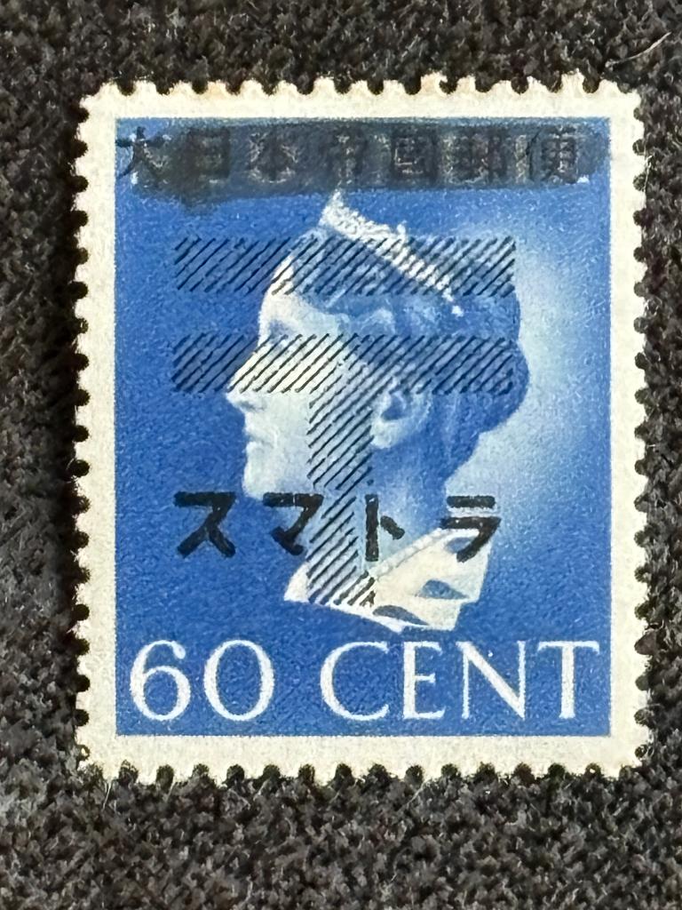 1942-45 DAI Nippon Opdruk 92Z op 283D 60 ct, Ongebruikt, Postzegels en Munten, Ophalen of Verzenden, Postfris, Nederlands-Indië