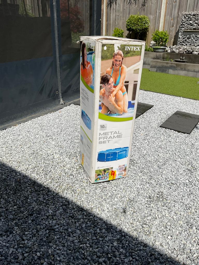 Intex Metal Frame Zwembad 3 meter met pomp en filter, Ophalen, Minder dan 80 cm, Rond, 300 cm of meer