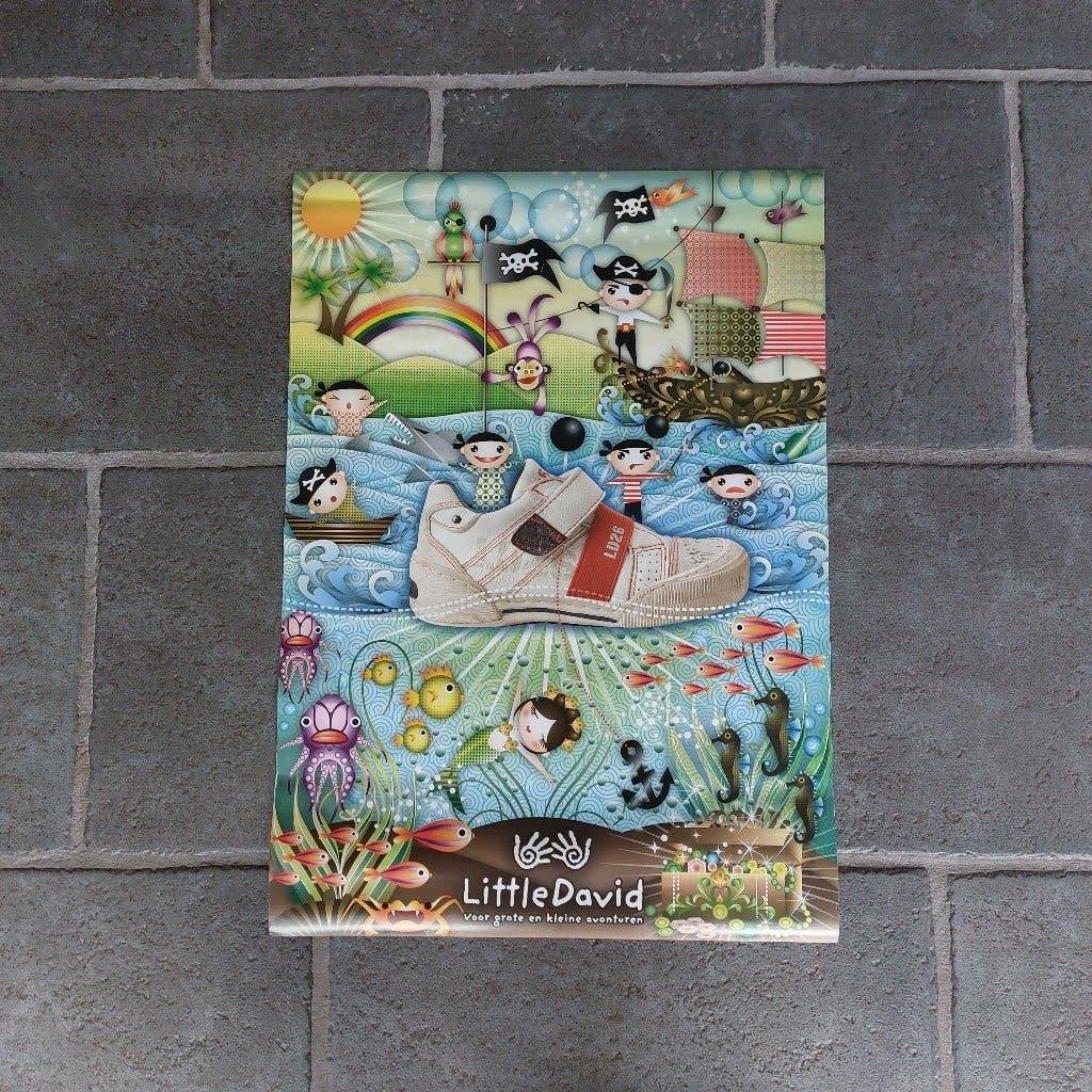 Poster Little David Schoenen - 60x42 cm., Ophalen of Verzenden, Zo goed als nieuw, Overige typen