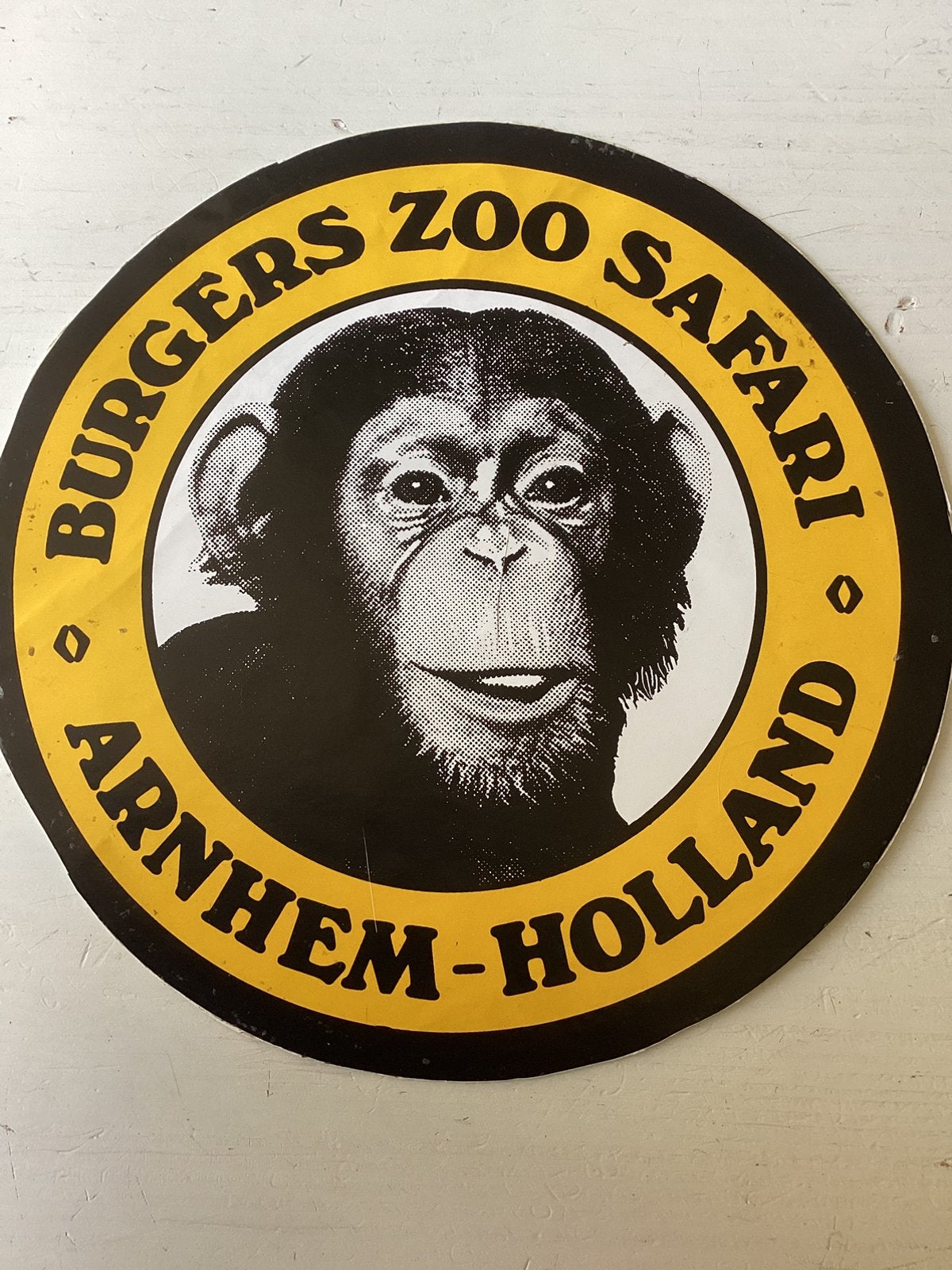 Grote sticker Burgers Zoo Safari Arnhem, Verzenden, Zo goed als nieuw, Dier en Natuur