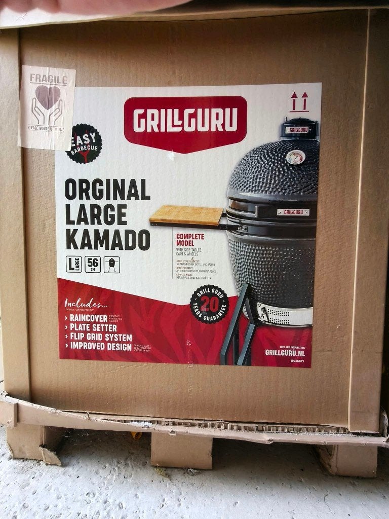 NIEUW IN DOOS: Grill Guru Kamado Large +veel acc. (9 items!), Ophalen, Nieuw, Grill Guru, Met accessoires