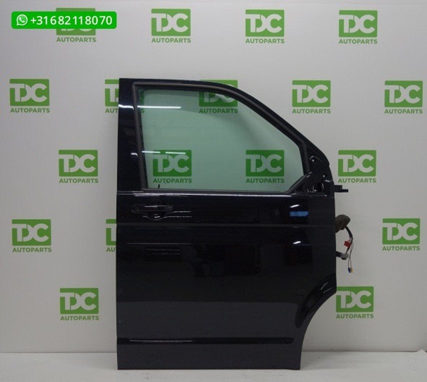 Volkswagen Transporter T5 ('03-'09) Voorportier rechts zwart, Gebruikt, Ophalen of Verzenden, Volkswagen, Voor