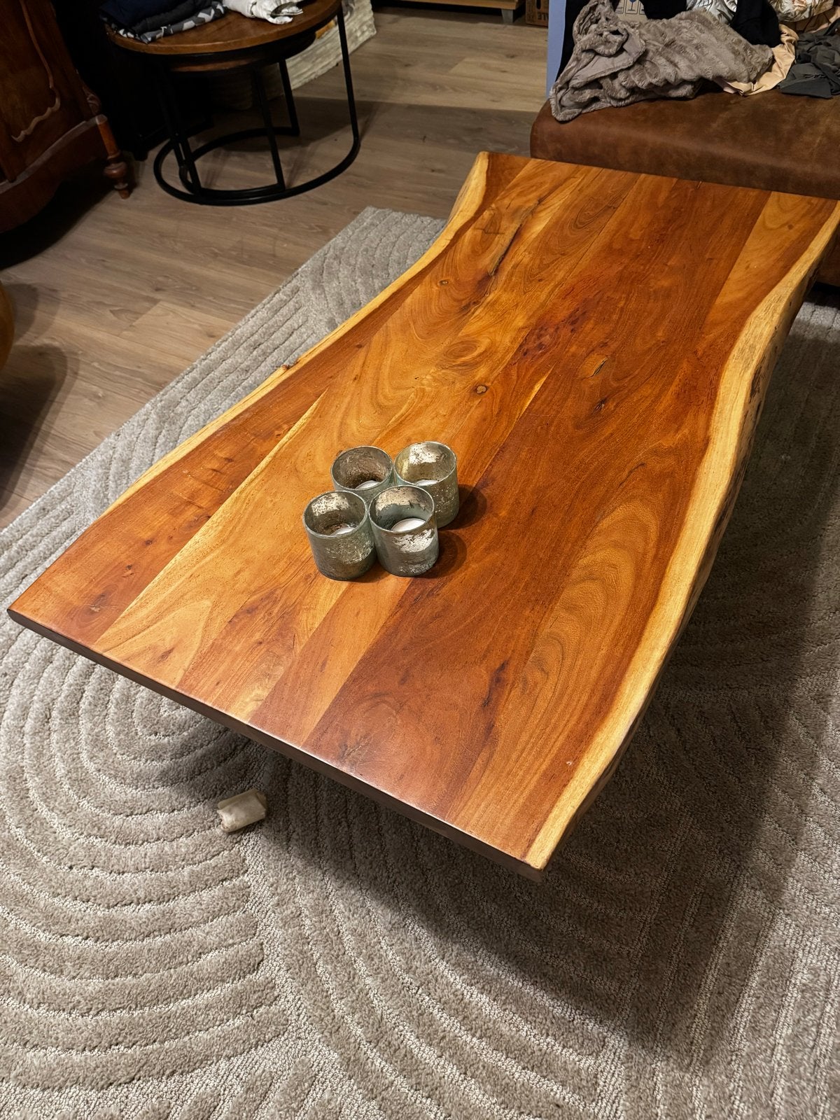 Massief houten tafelblad - 135x73cm, Ophalen, Gebruikt, 100 tot 150 cm, 50 tot 100 cm