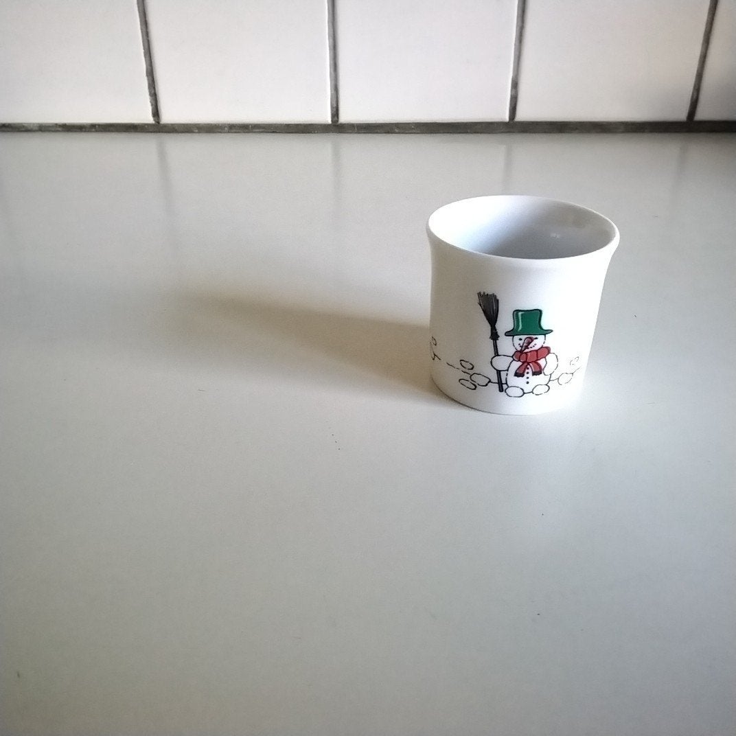 Eierdopje sneeuwpop, Huis en Inrichting, Keuken | Servies, Ophalen of Verzenden, Overige stijlen