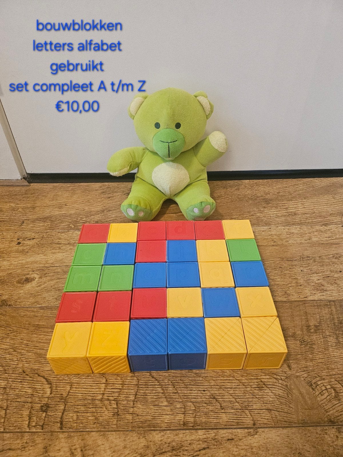 Tupperware tuppertoys speelblokken letters afabet compleet, Ophalen of Verzenden, Gebruikt, Overige kleuren, Overige typen