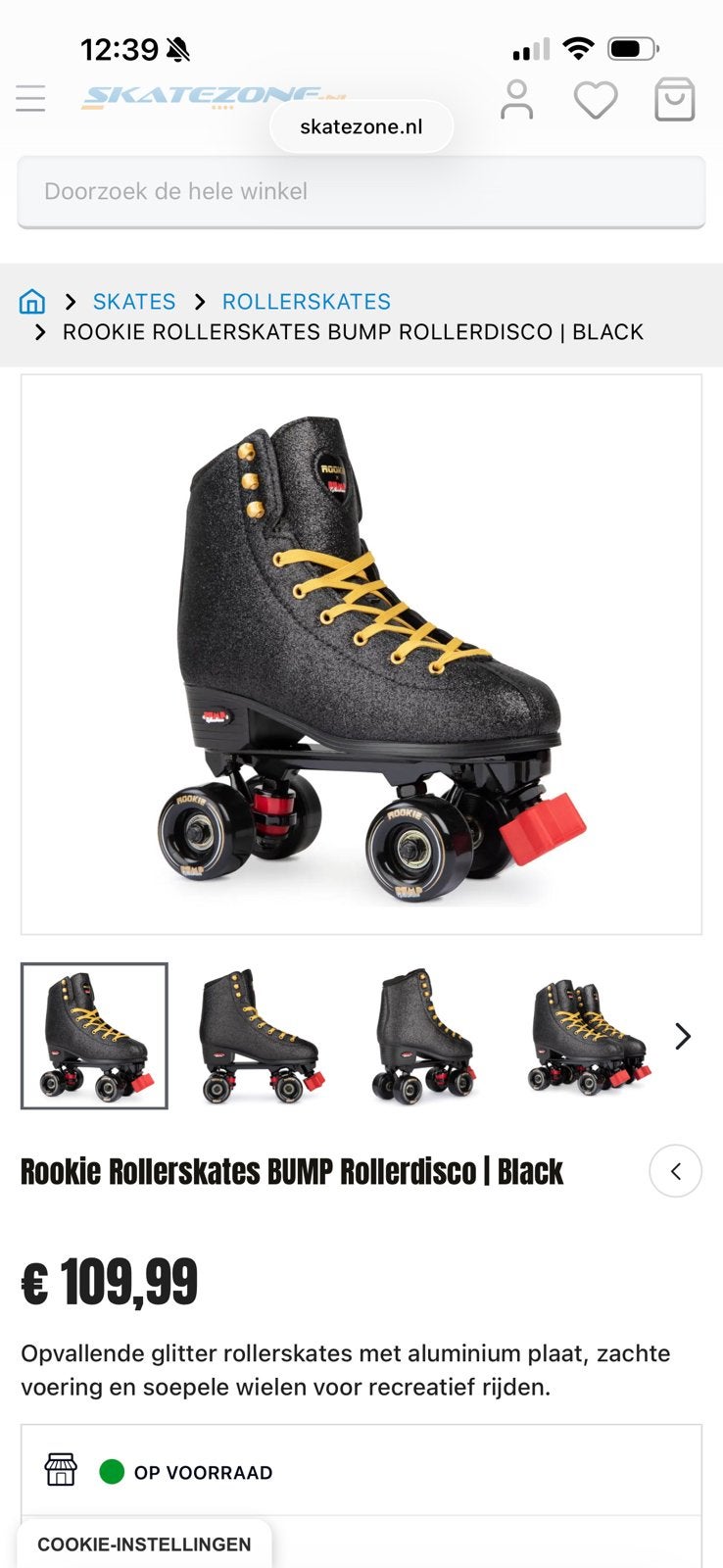 Rookie rollerdisco black rolschaatsen 40,5 nieuw, Ophalen of Verzenden, Nieuw