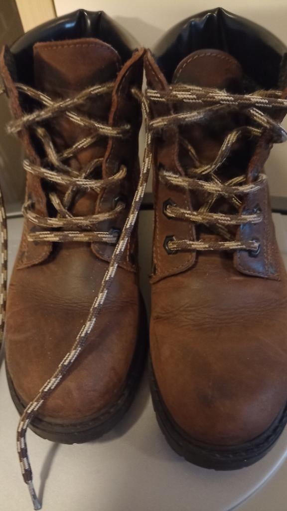 Bruine hoge veterschoenen maat 36, Bruin, Overige typen, Ophalen of Verzenden, Gedragen