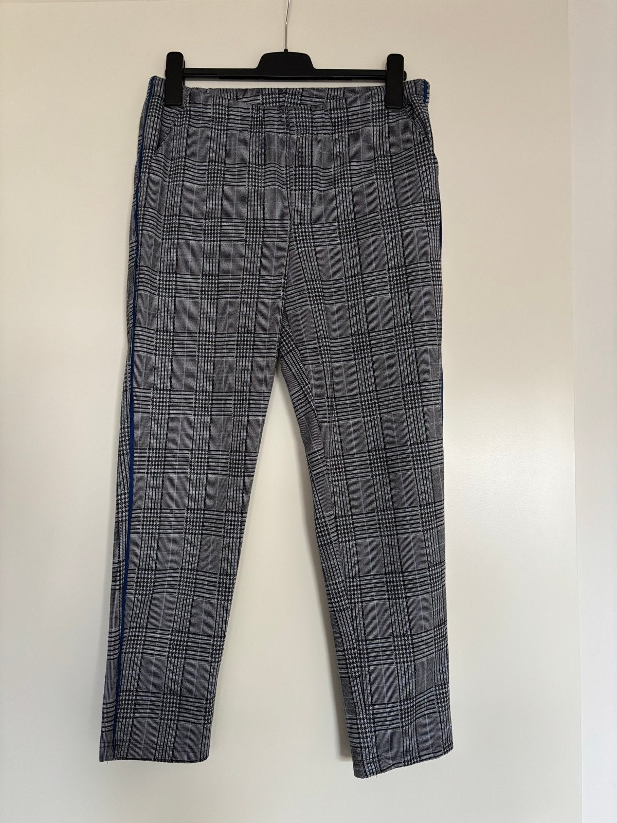Geisha - Grijze geruite broek - Maat XL/42, Verzenden, Maat 42/44 (L), Zo goed als nieuw, Grijs
