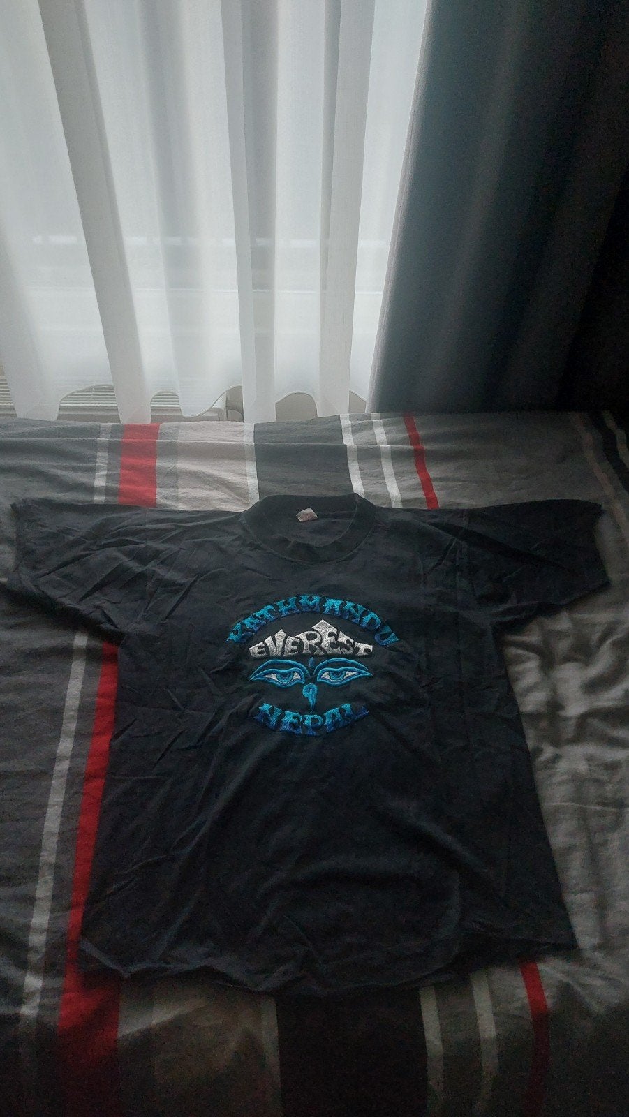 vintage kathmandu everest nepal shirt, Ophalen, Zo goed als nieuw, Maat 48/50 (M), Grijs
