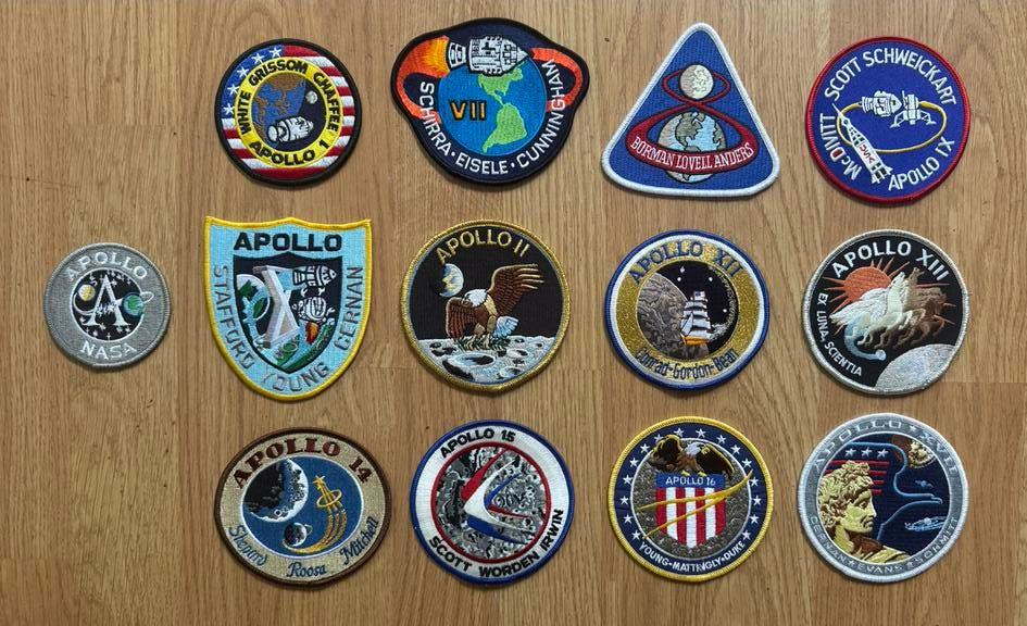 Apollo Missie Patches - Ruimtevaart - Geen stickers, Ophalen of Verzenden, Zo goed als nieuw, Overige typen