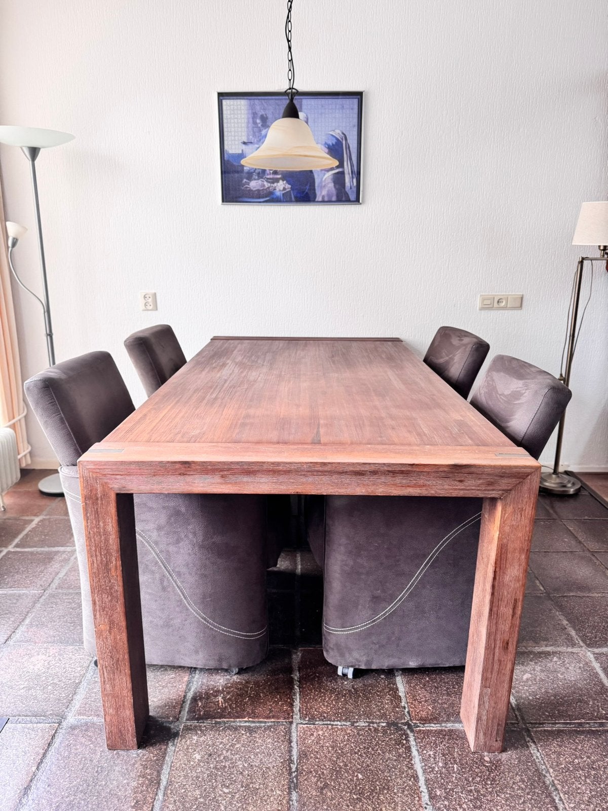 Tafel, Huis en Inrichting, Ophalen, Gebruikt, 4 tot 6 stoelen