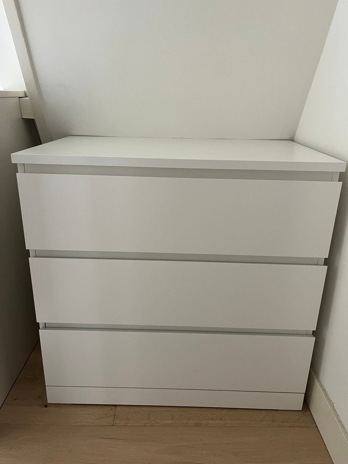 IKEA MALM Ladekast met 3 lades, Huis en Inrichting, Kasten | Ladekasten, Ophalen, Gebruikt, 3 of 4 laden, 25 tot 50 cm