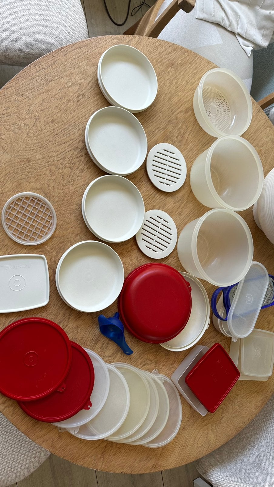Tupperware bakjes en deksels, Ophalen of Verzenden, Zo goed als nieuw, Rood, Overige typen