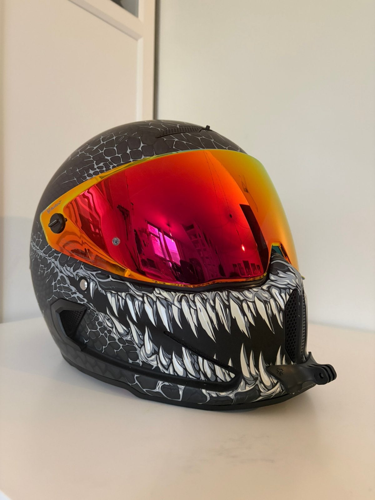 Ruroc Jormungandr helm M/L (58-60 cm) + accessoires, Motoren, Ophalen